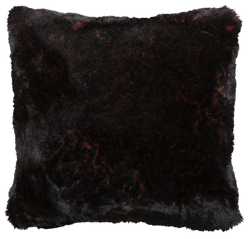 French Roast Faux Fur Square Pillow - Ozark Cabin Décor, LLC