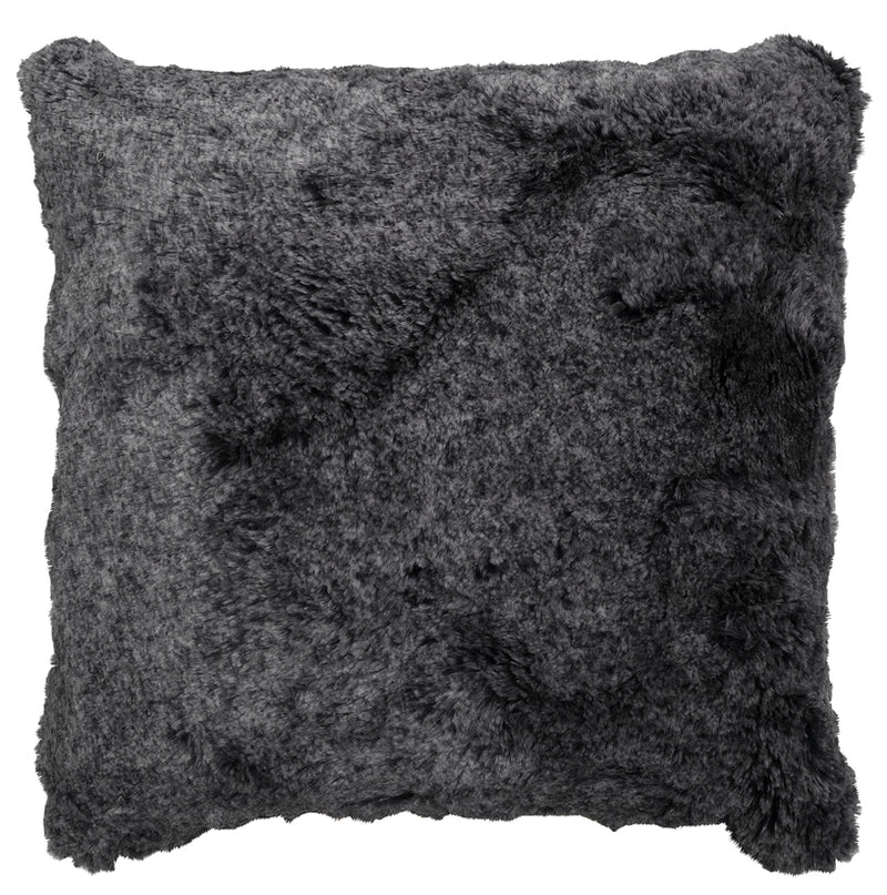 Grey Bunny Faux Fur Square Pillow - Ozark Cabin Décor, LLC