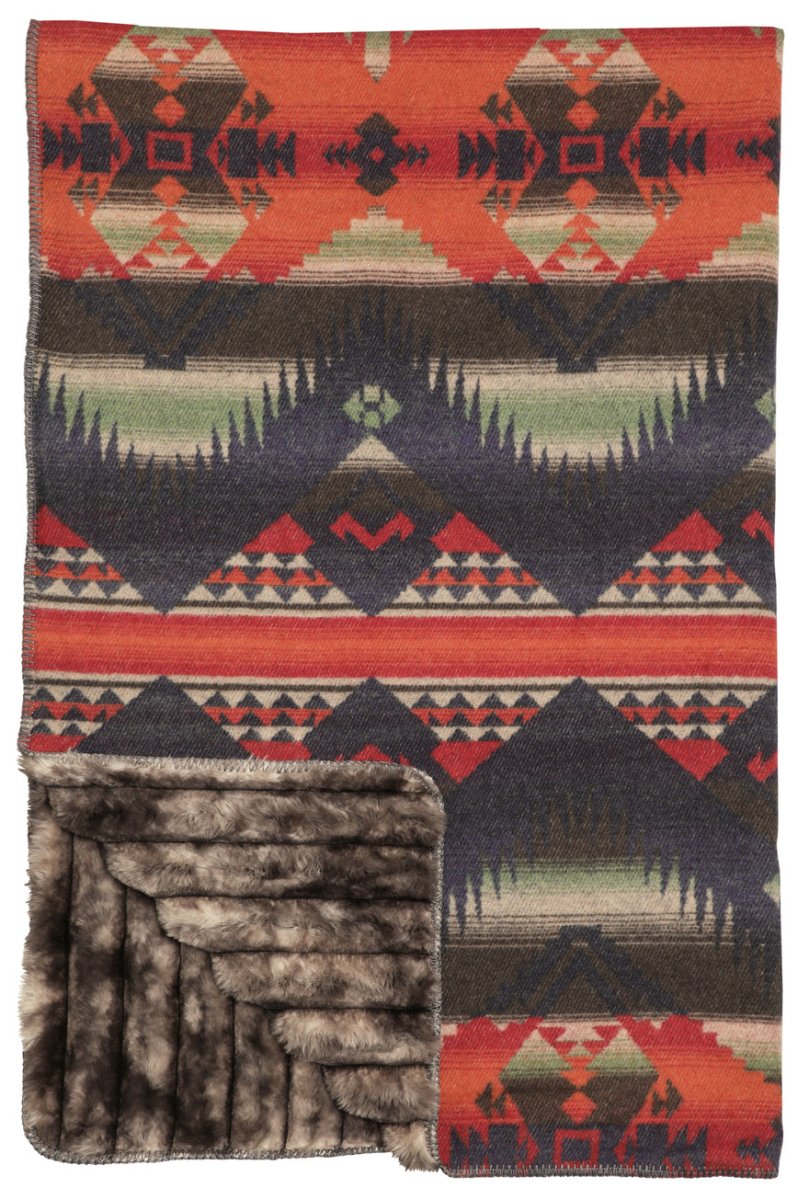 Wooded River Socorro Wool Throw