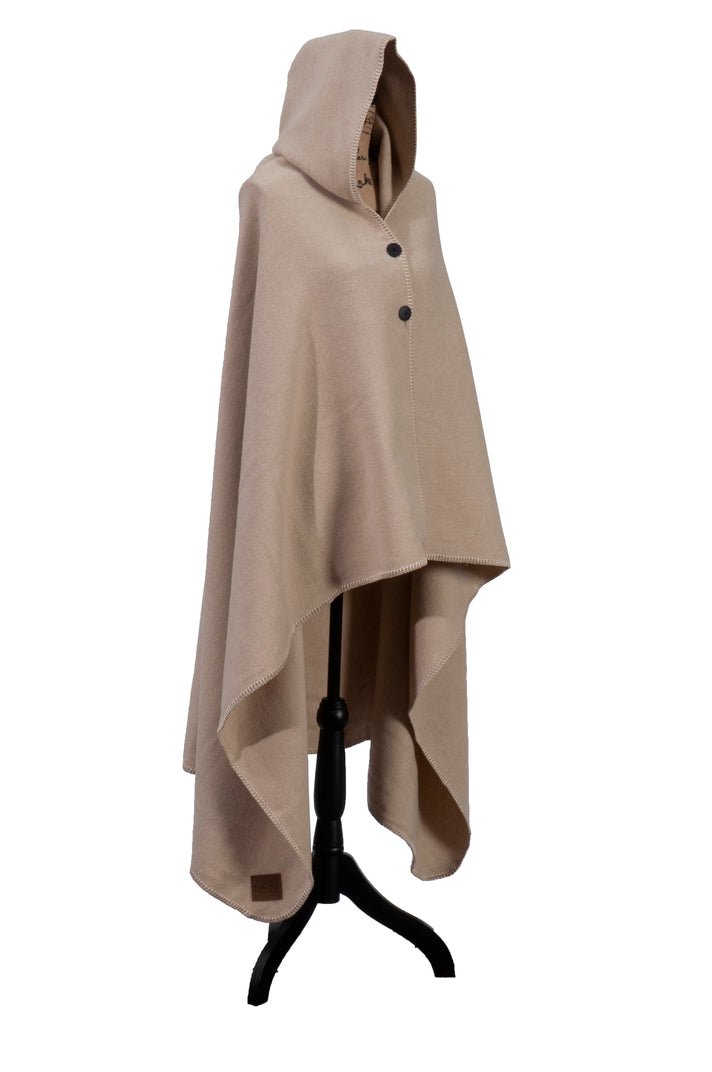 Solid Crème Hooded Throw - Ozark Cabin Décor, LLC
