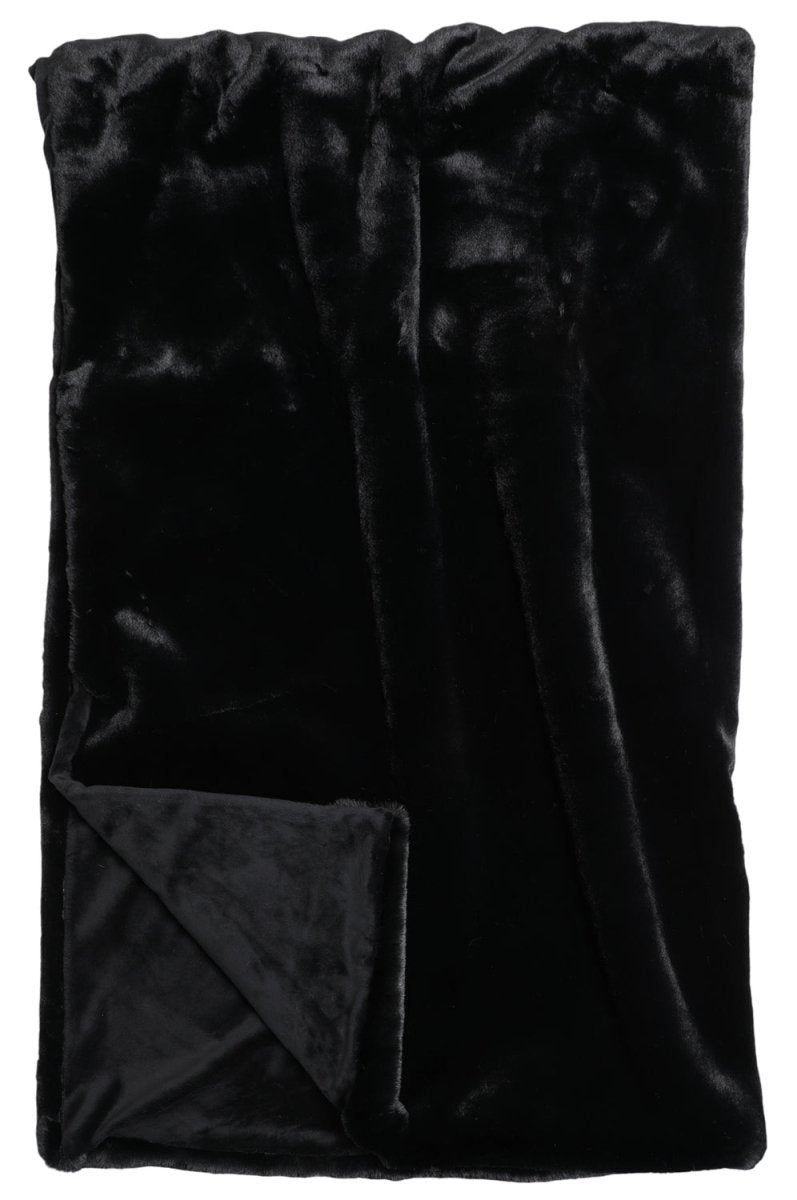Black Bear Fur Throw - Ozark Cabin Décor, LLC