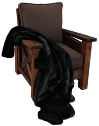 Black Bear Fur Throw - Ozark Cabin Décor, LLC