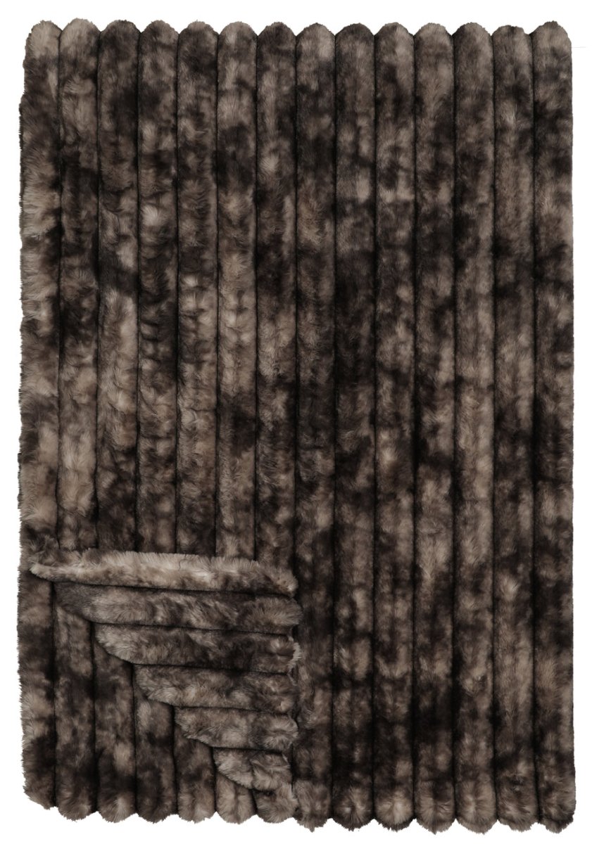 Channel Mocha Cuddle Fur Throw - Ozark Cabin Décor, LLC