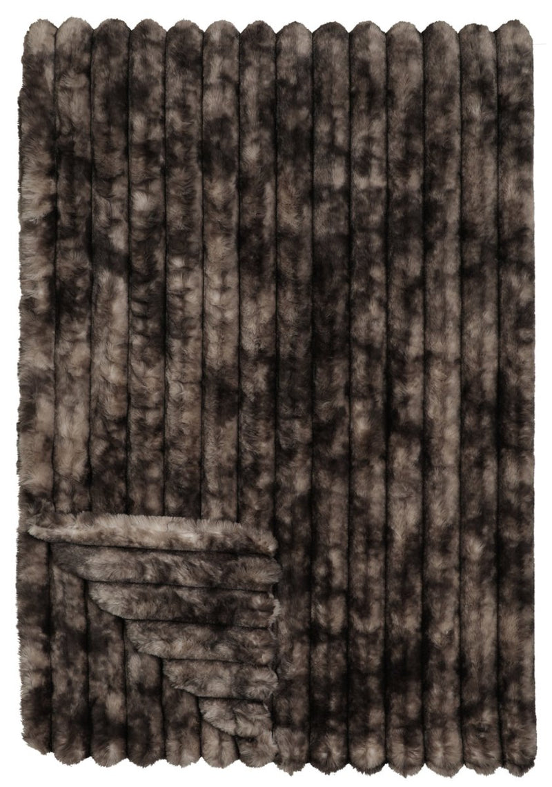 Channel Mocha Cuddle Fur Throw - Ozark Cabin Décor, LLC