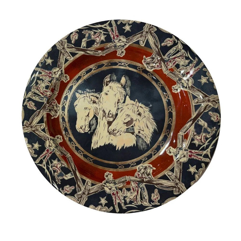 Patchwork Bandana 28 - Pc Dinnerware Set - Western Americana - Ozark Cabin Décor, LLC