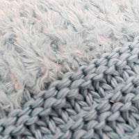 Plush Knit Throw - Dusty Blue - Ozark Cabin Décor, LLC