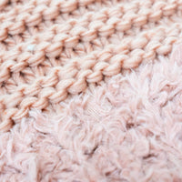 Plush Knit Throw - Silver Pink - Ozark Cabin Décor, LLC