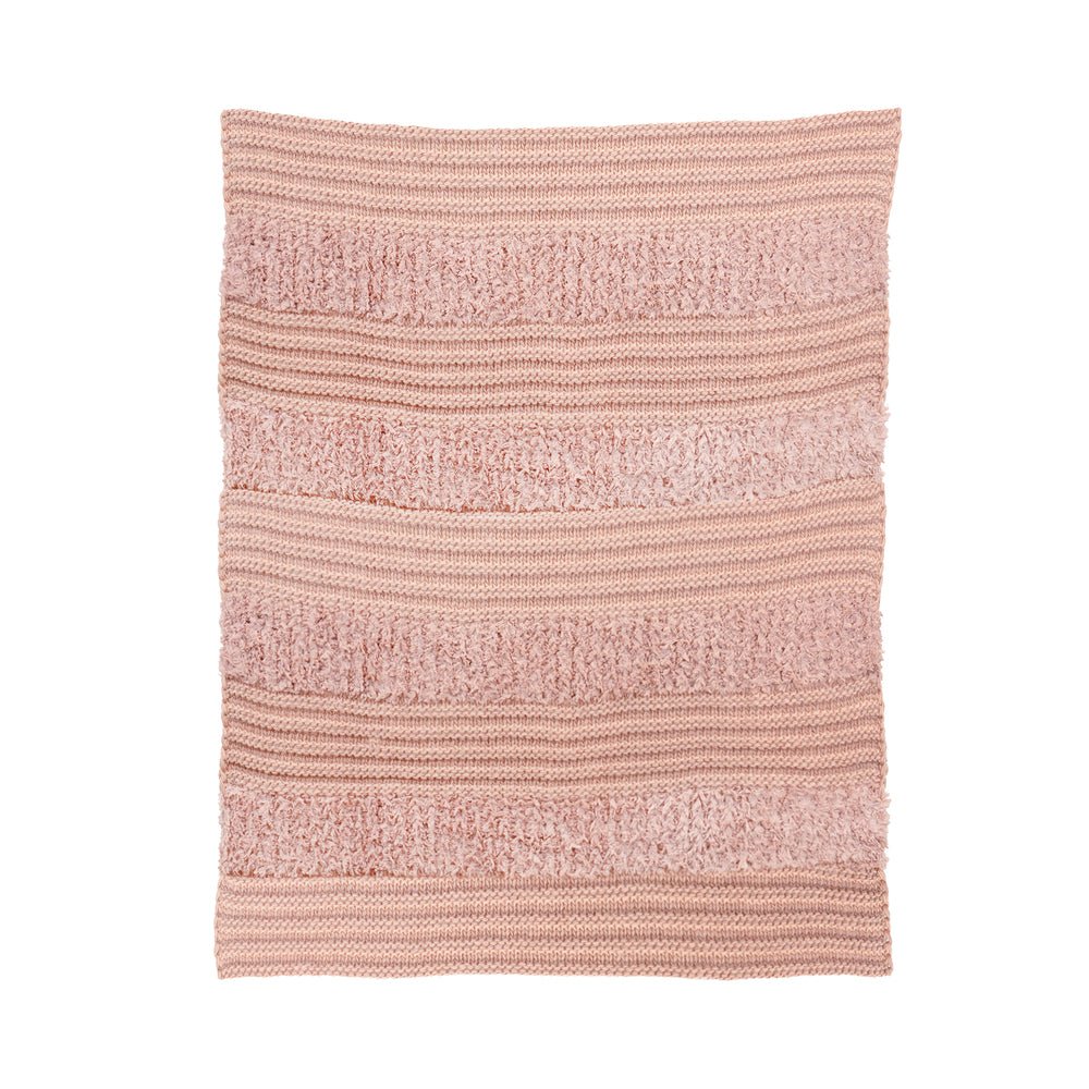 Plush Knit Throw - Silver Pink - Ozark Cabin Décor, LLC