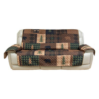 Brown Bear Reversible Quilted Sofa Cover - Ozark Cabin Décor, LLC
