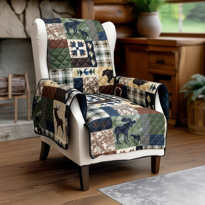 Rustica Quilted Chair Cover - Ozark Cabin Décor, LLC