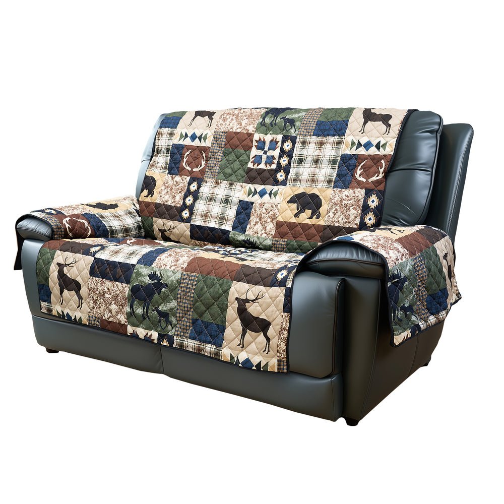 Rustica Quilted Loveseat Cover - Thumbnail 2