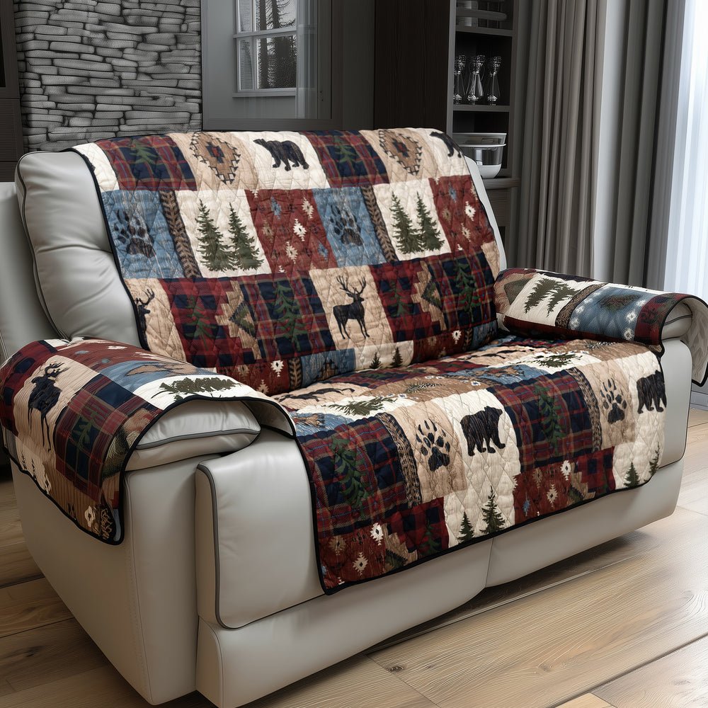 Woodland Patch Quilted Loveseat Cover - Ozark Cabin Décor, LLC