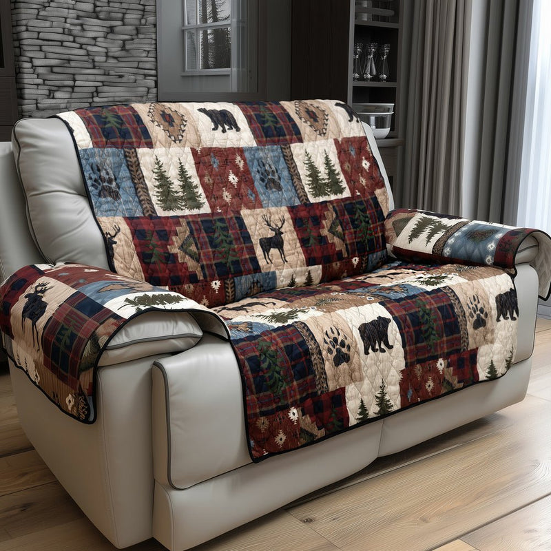 Woodland Patch Quilted Loveseat Cover - Ozark Cabin Décor, LLC