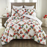 Holiday Love Comforter Set - King - Ozark Cabin Décor, LLC