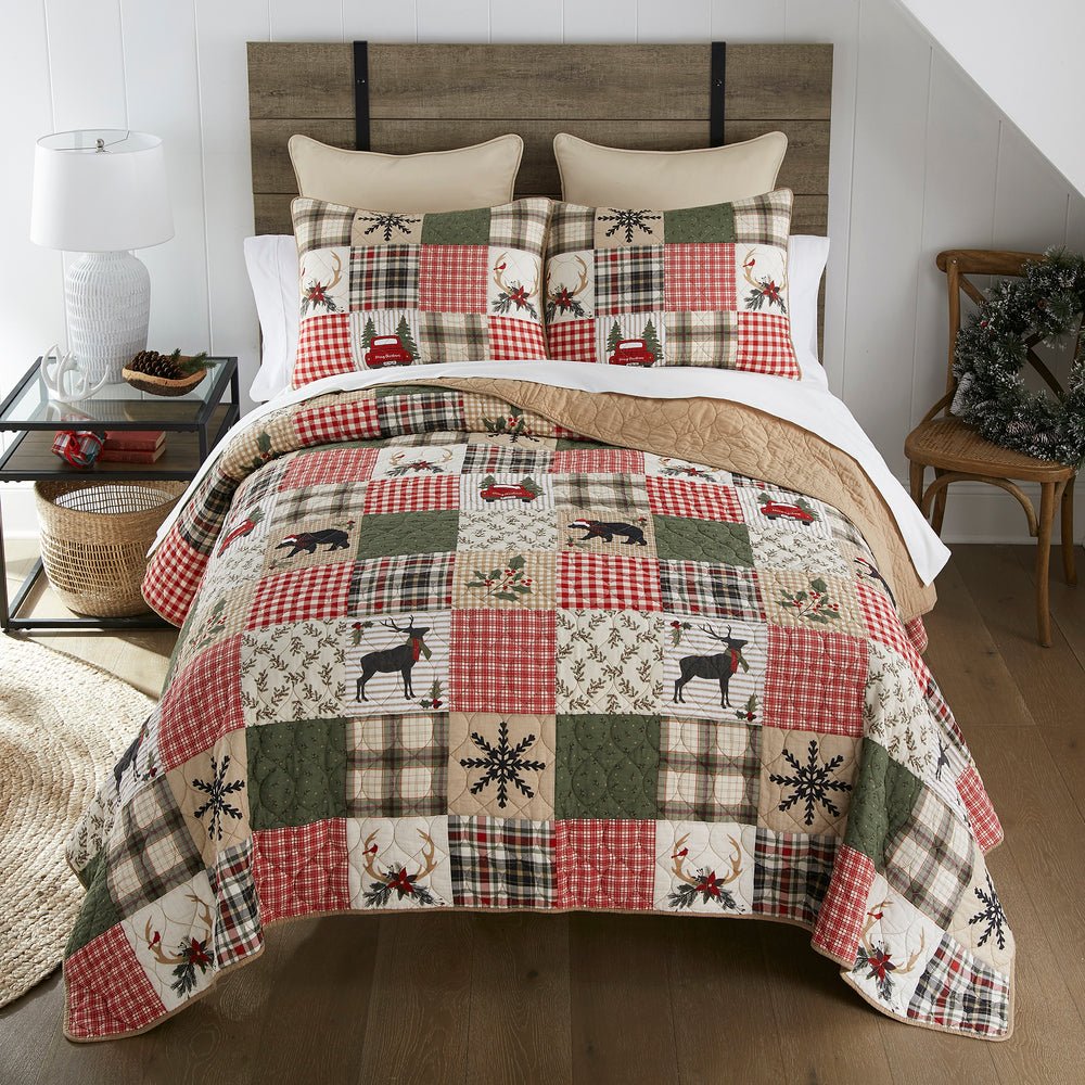 Holly Forest Quilted Set - King - Ozark Cabin Décor, LLC