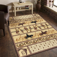 Hitching Post 5'x7' Area Rug - Ozark Cabin Décor, LLC