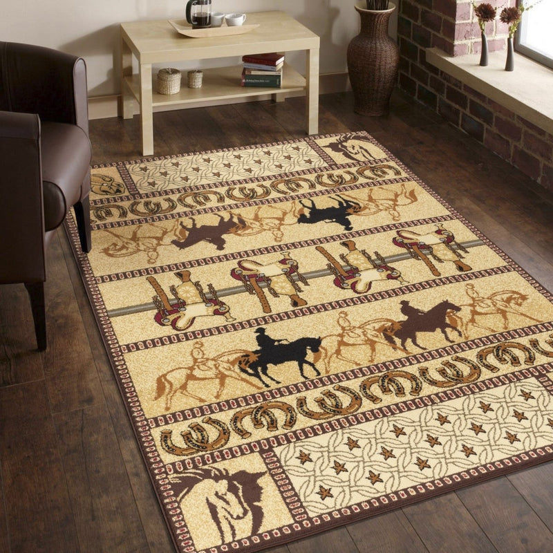 Hitching Post 5'x7' Area Rug - Ozark Cabin Décor, LLC