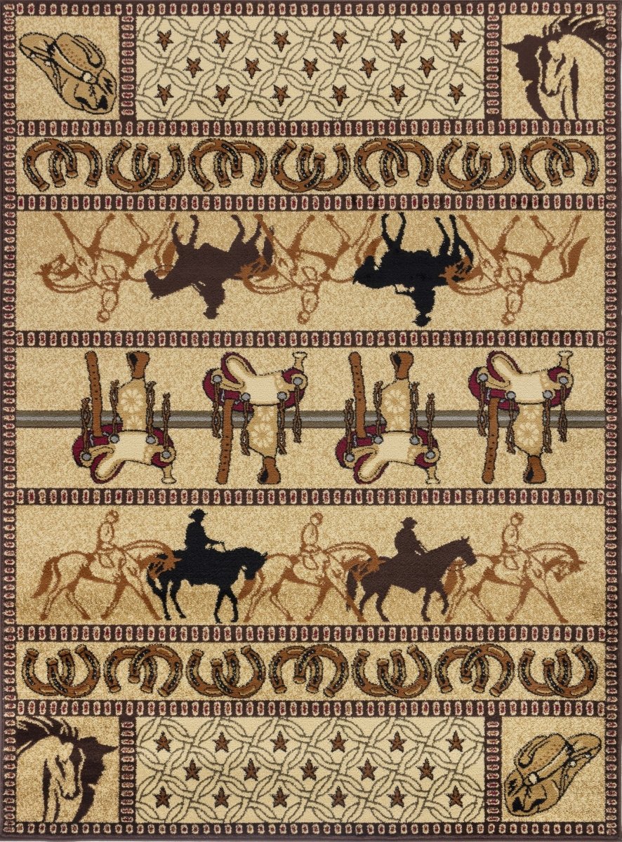 Hitching Post 8'x10' Area Rug - Ozark Cabin Décor, LLC