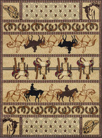 Hitching Post 8'x10' Area Rug - Ozark Cabin Décor, LLC