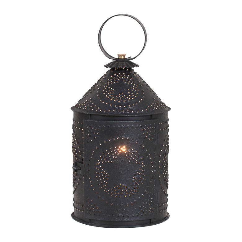 Americana Lantern in Textured Black - Ozark Cabin Décor, LLC