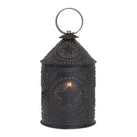 Americana Lantern in Textured Black - Ozark Cabin Décor, LLC