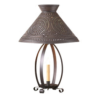 Betsy Ross Lamp with Chisel Shade in Kettle Black Finish