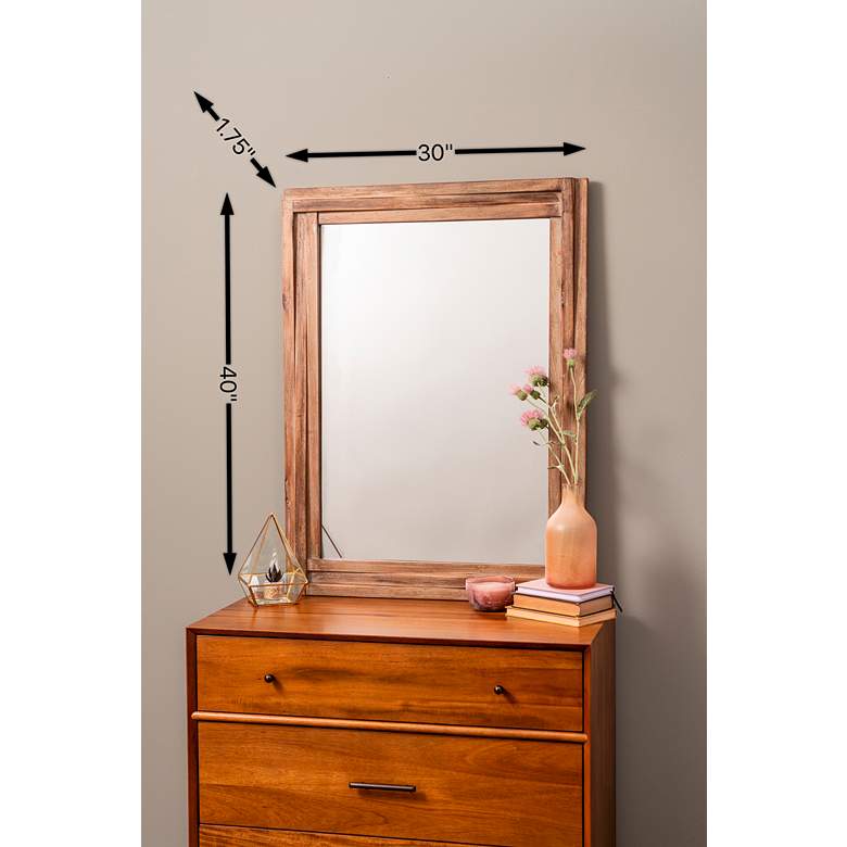 Natural Reclaimed Wood 30"x40" Wall Mirror - Ozark Cabin Décor, LLC