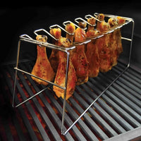 Stainless Steel Chicken Leg Rack - Ozark Cabin Décor, LLC