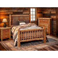 Cedar Log Small Spindle Bed - 4 Sizes - Ozark Cabin Décor, LLC
