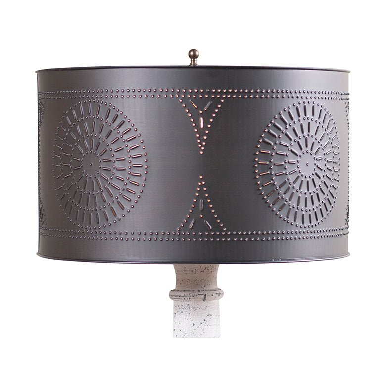 15" Floor Lamp Drum Shade with Chisel - Thumbnail 2