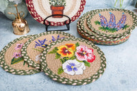 Flowers Trivets/Basket Set - Ozark Cabin Décor, LLC