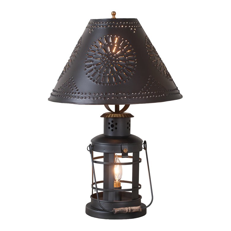 Innkeeper's 3 - Way Lamp with Metal Chisel Shade - Ozark Cabin Décor, LLC