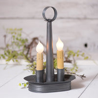 Oval Double Accent Light - Antique Tin - Ozark Cabin Décor, LLC