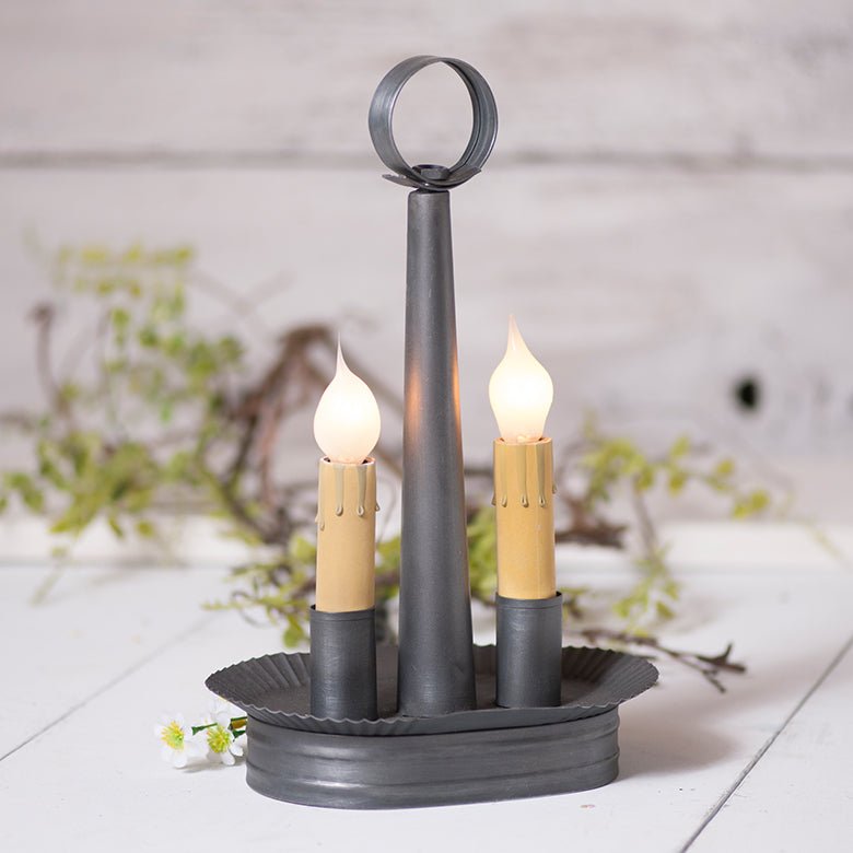 Oval Double Accent Light - Antique Tin - Ozark Cabin Décor, LLC