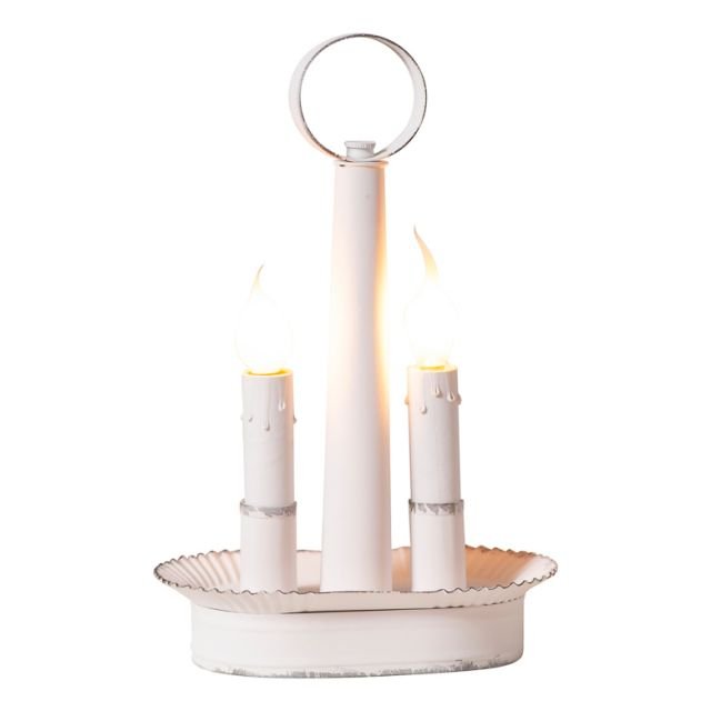 Oval Double Accent Light - Rustic White - Ozark Cabin Décor, LLC