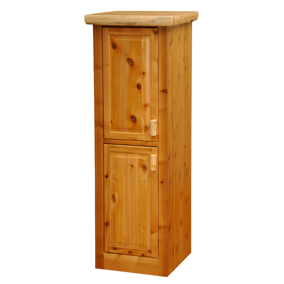 Cedar Log Linen Cabinet