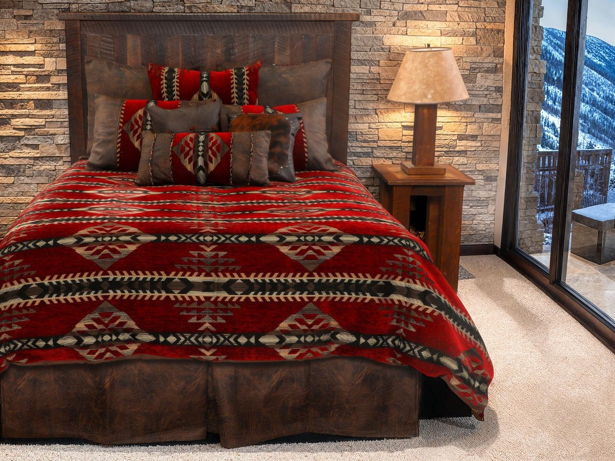 Wooded River Gallop Claret Luxury Duvet Bedding Set - Thumbnail 2