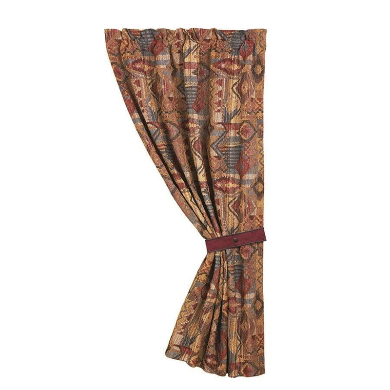 Ruidoso Patchwork Single Panel Curtain w/Tieback - Ozark Cabin Décor, LLC