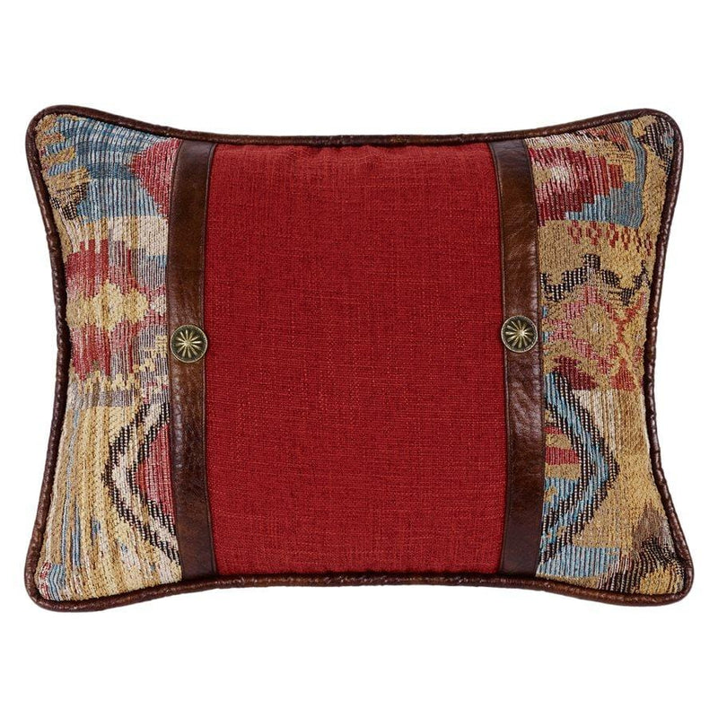 Ruidoso Chenille Pillow With Conchos - Ozark Cabin Décor, LLC