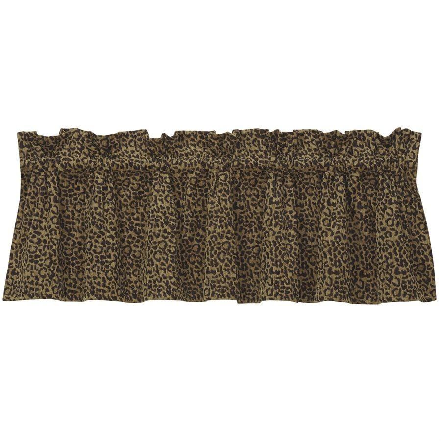 San Angelo Leopard Kitchen Valance