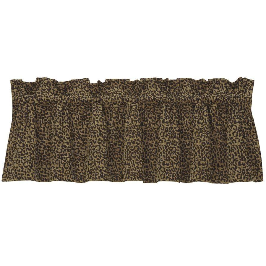 Western San Angelo Leopard 18"x84" Kitchen Valance