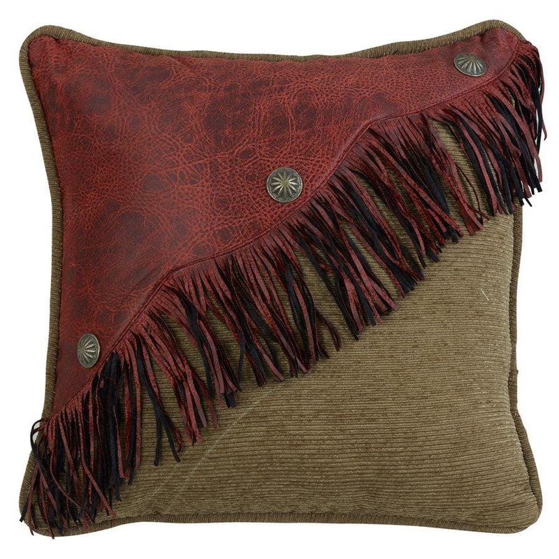 San Angelo Red Diagonal Pillow - Ozark Cabin Décor, LLC