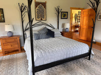 Sapling Hand-Forged Wrought Iron Bed - Ozark Cabin Décor, LLC