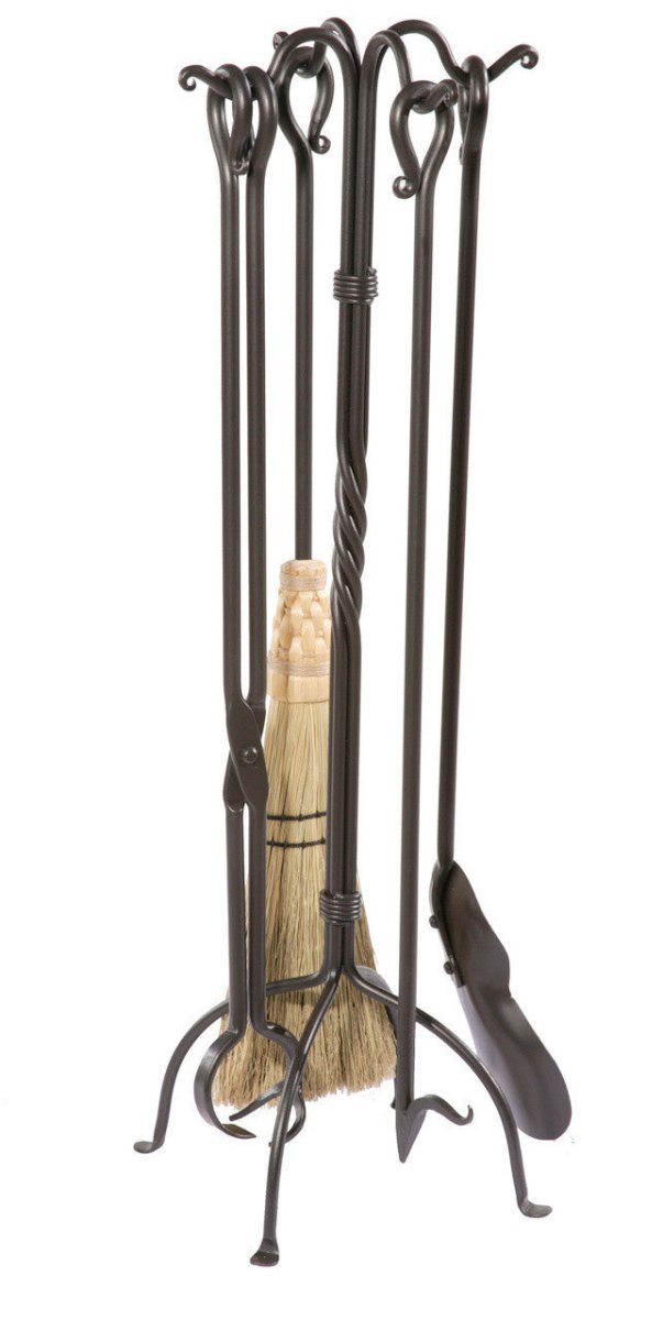 Meadow Hand-Forged Fireplace Tool Set