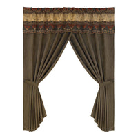 Sierra Curtain & Valance Set w/Matching Tiebacks - Ozark Cabin Décor, LLC