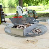 Stainless Smoker Box - Ozark Cabin Décor, LLC