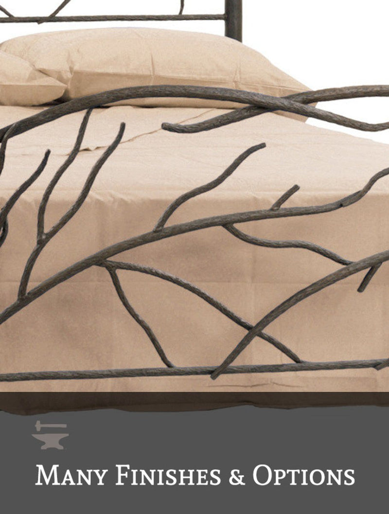 Windfall Wrought Iron Bed - CA King - Ozark Cabin Décor, LLC