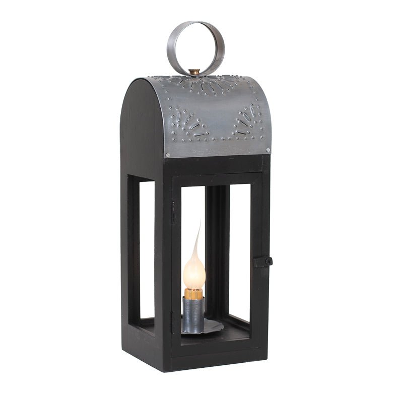 Wooden Lakeview Lantern in Black - Ozark Cabin Décor, LLC