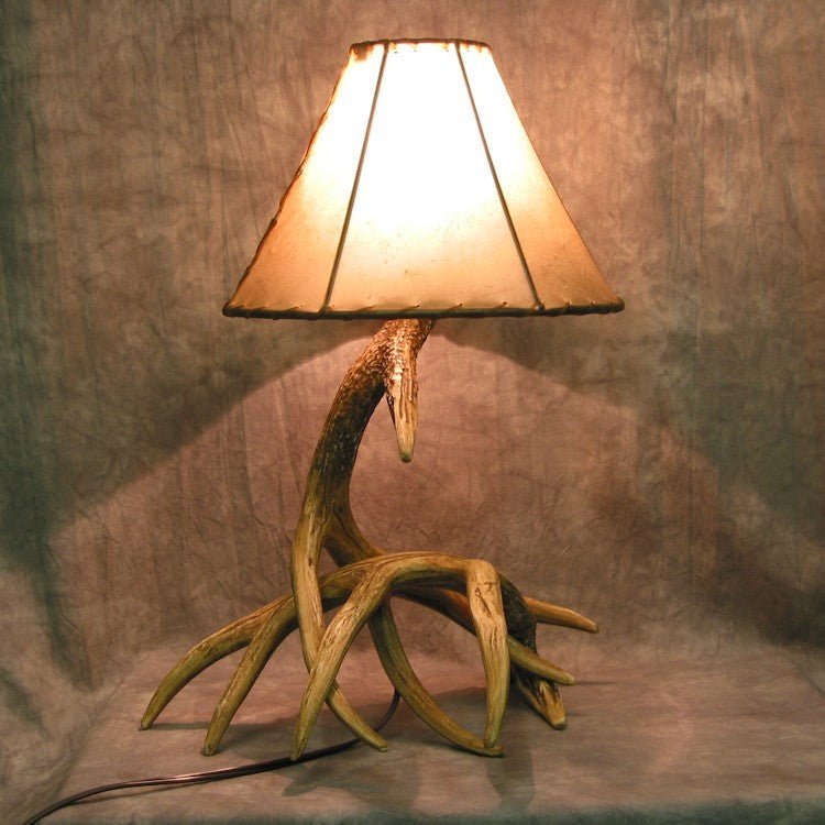 Lodge 2 Antler Lamp - Ozark Cabin Décor, LLC