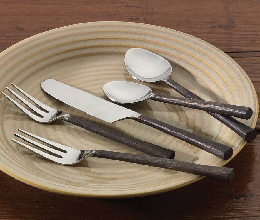 Copper Handle 5-Piece Flatware Set